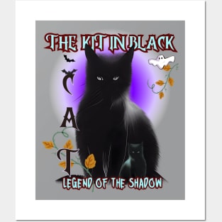 Cat the kit in black, legend of the shadow Posters and Art